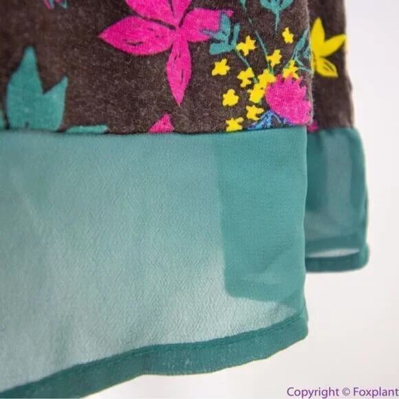 Modcloth Jungle Print Knit Dress, white cat blue bird,‎ ring tailed lemur, XL - Picture 8 of 16